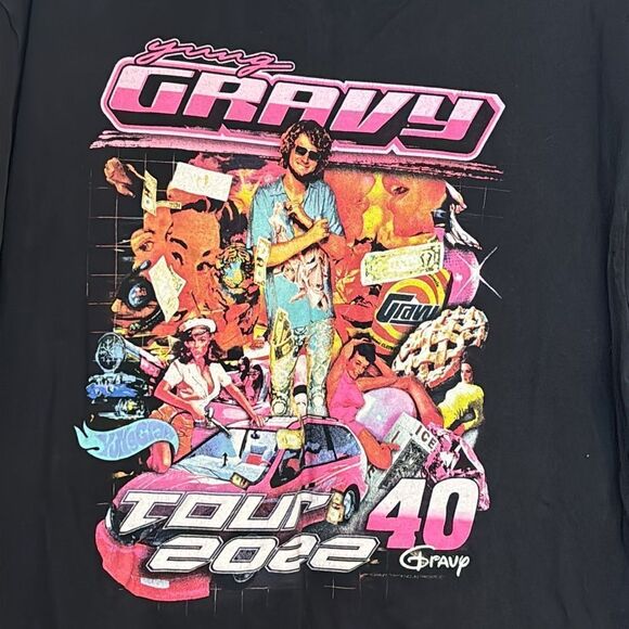 Yung Gravy 2022 Tour Sugar Spice Everything Ice Black Boyfriend Fit Tshirt XL - Picture 2 of 6